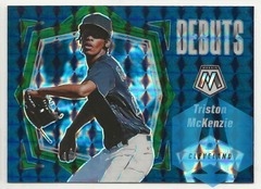 2021 Mosaic Green Camo Debut Triston McKenzie  #PD14 Guardians RC